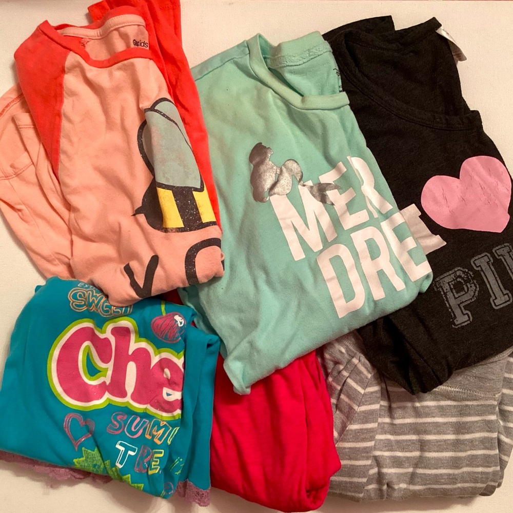 4/$15 🌻 Kids Tween Girly Pajama Pink Blue Bundle of 6 Variety of Sizes & Brands
